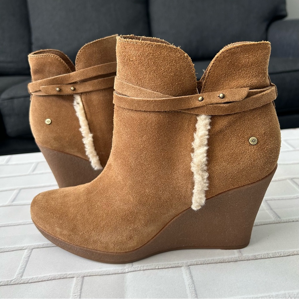 UGG ALEXANDRA Suede Wedge Boots